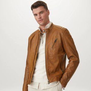 Belstaff Brown Leather Coat